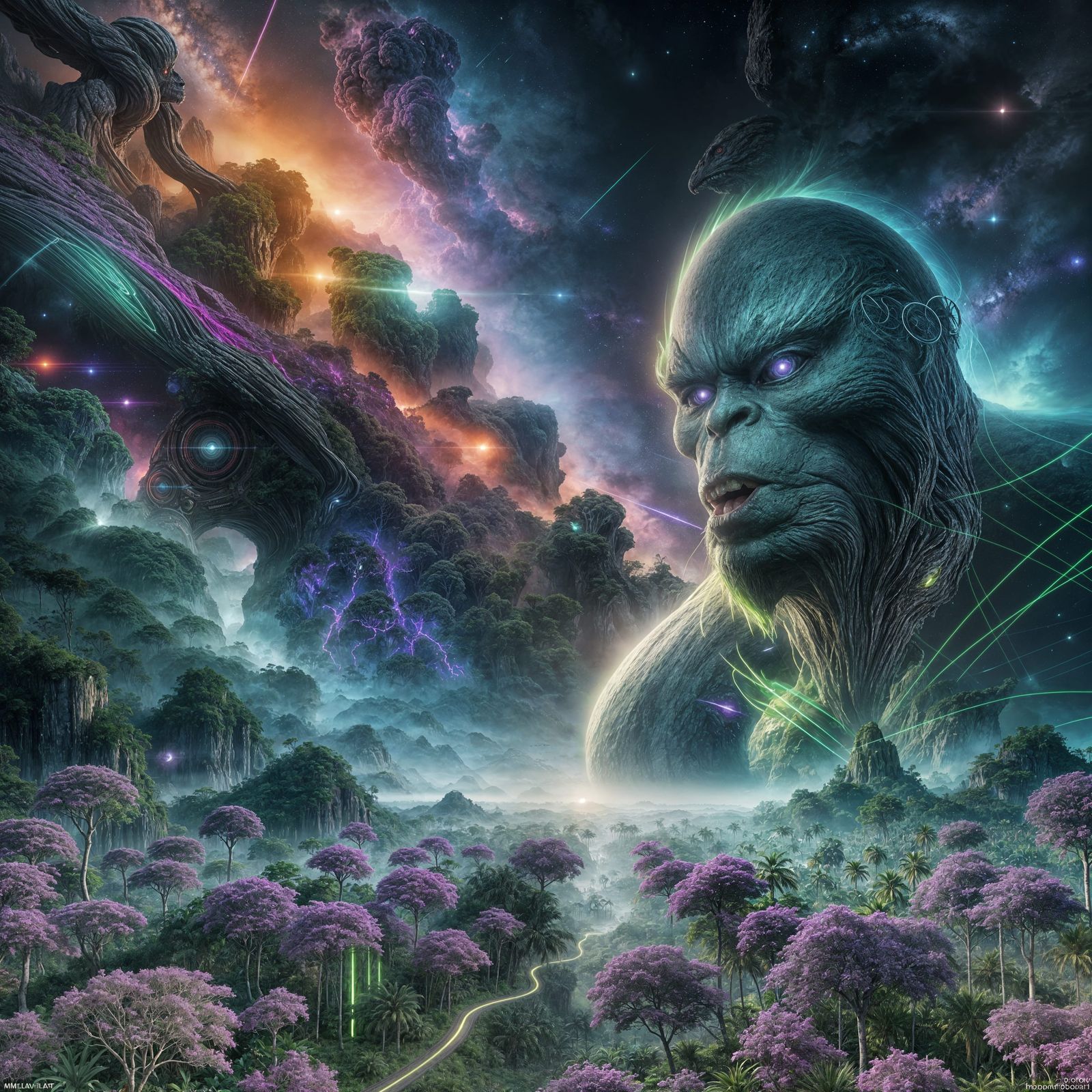 A forest planet Titan