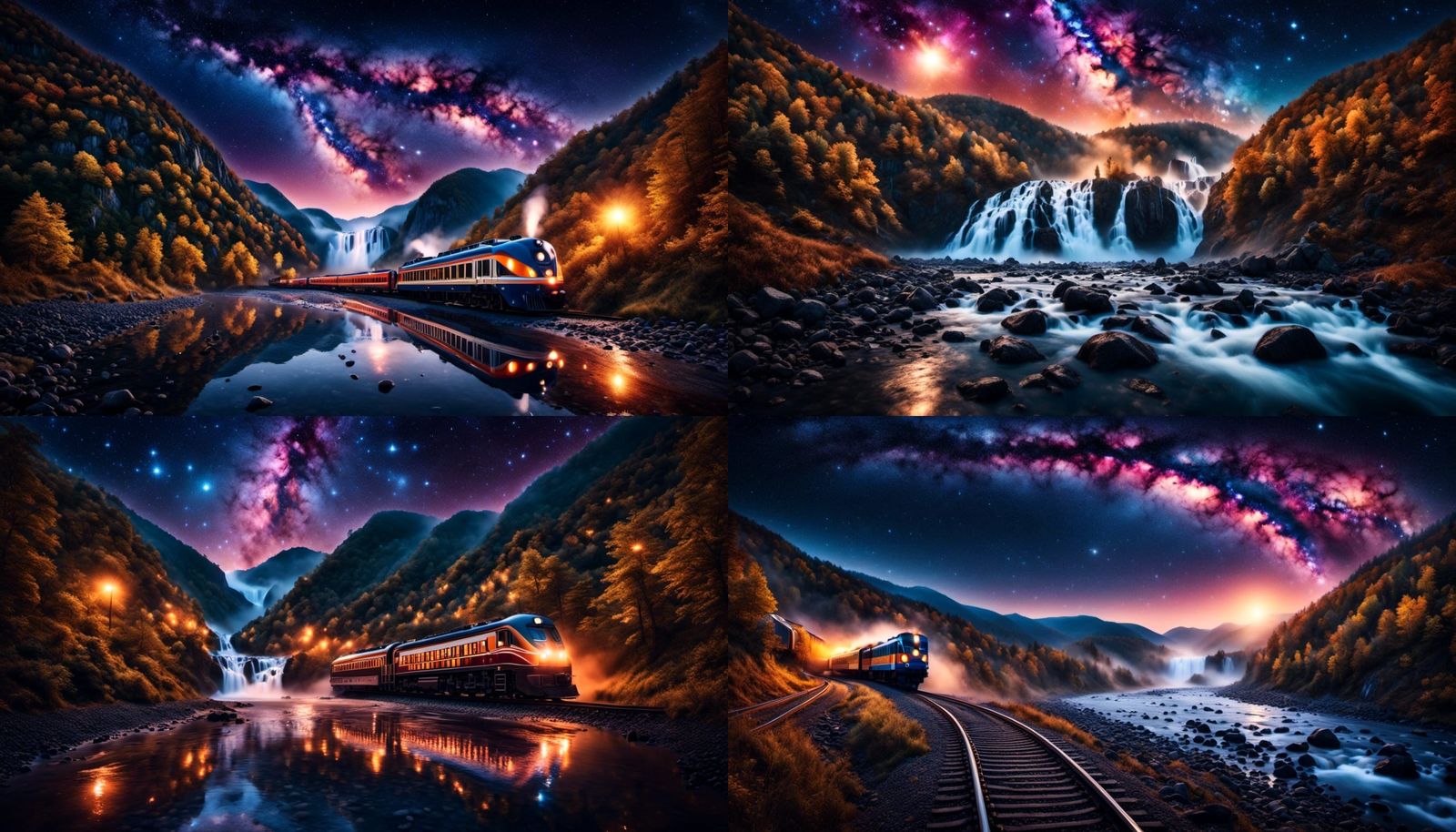 Galaxy Train Rides a River of Stars