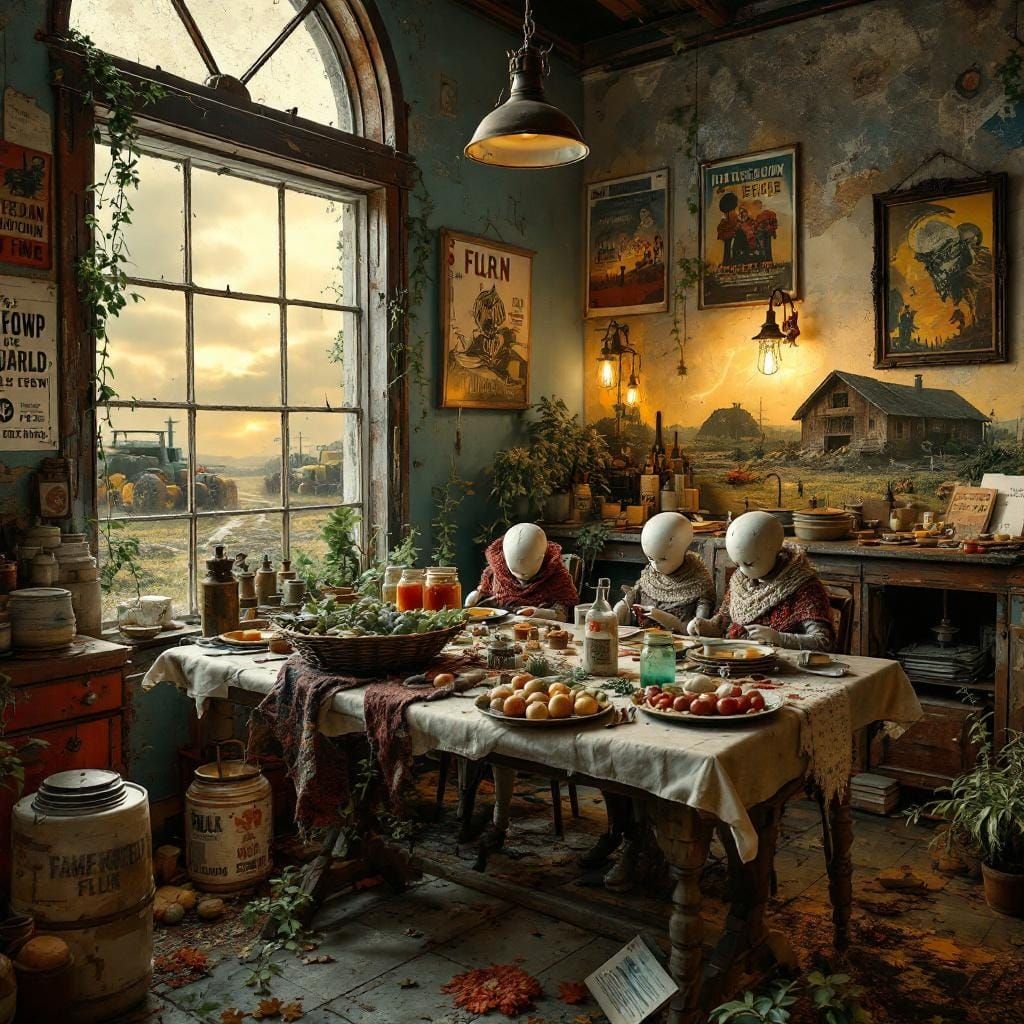 Post-Apocalyptic Scrapbooking Studio in Ultra-HD CGI