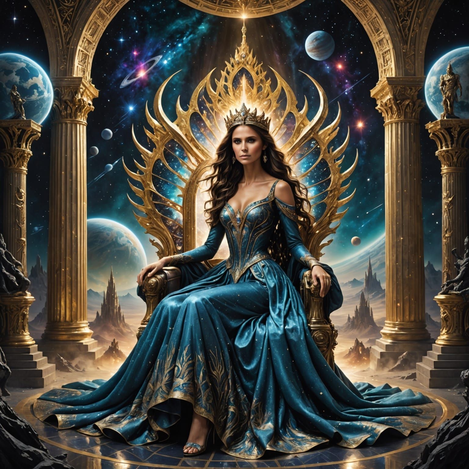 Nina Dobrev as Celestial Empress in Breathtaking, Photoreali...