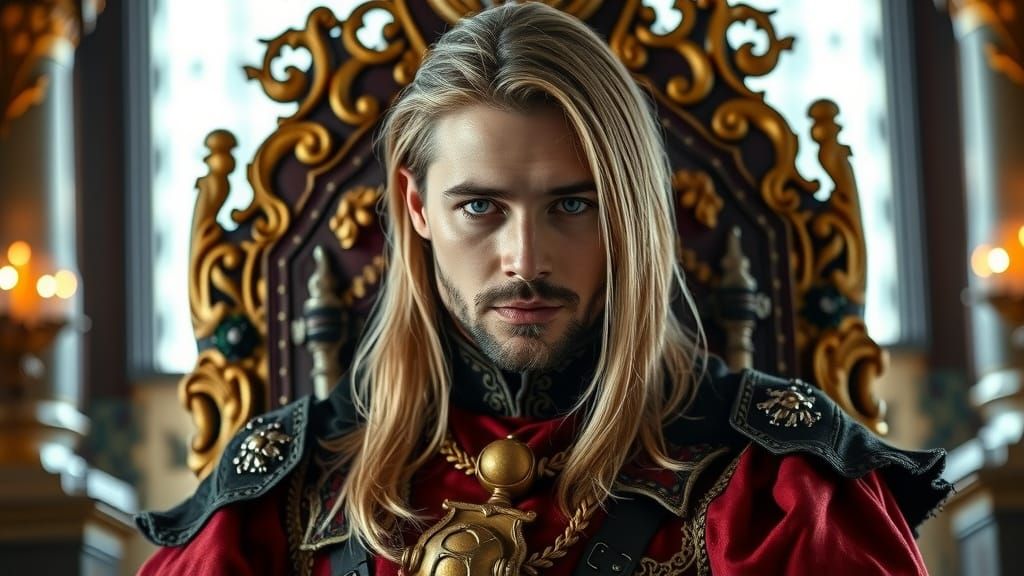 Handsome Man in 16th Century Military Attire