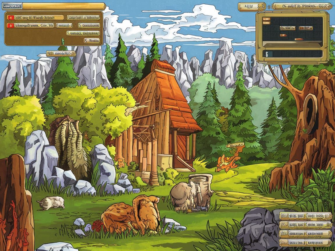 Retro Commodore 64 Adventure Game Screenshot