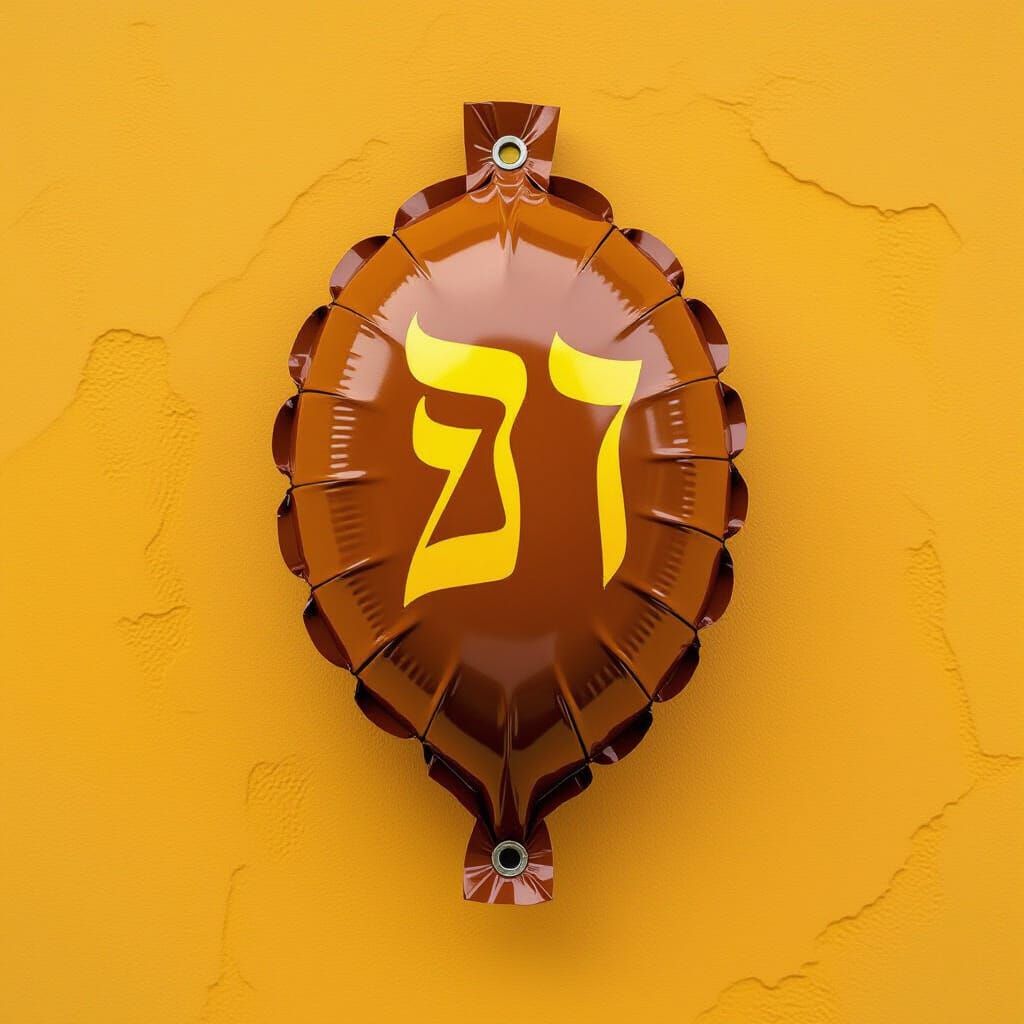 Whimsical Mezuzah on Mustard Wall, Garcia Style