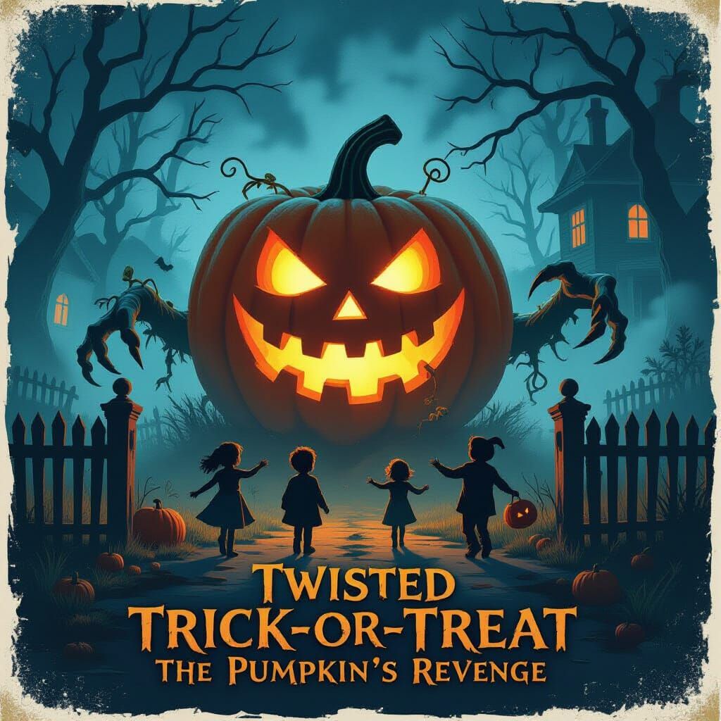 Monstrous Pumpkin Terrorizes Halloween Night