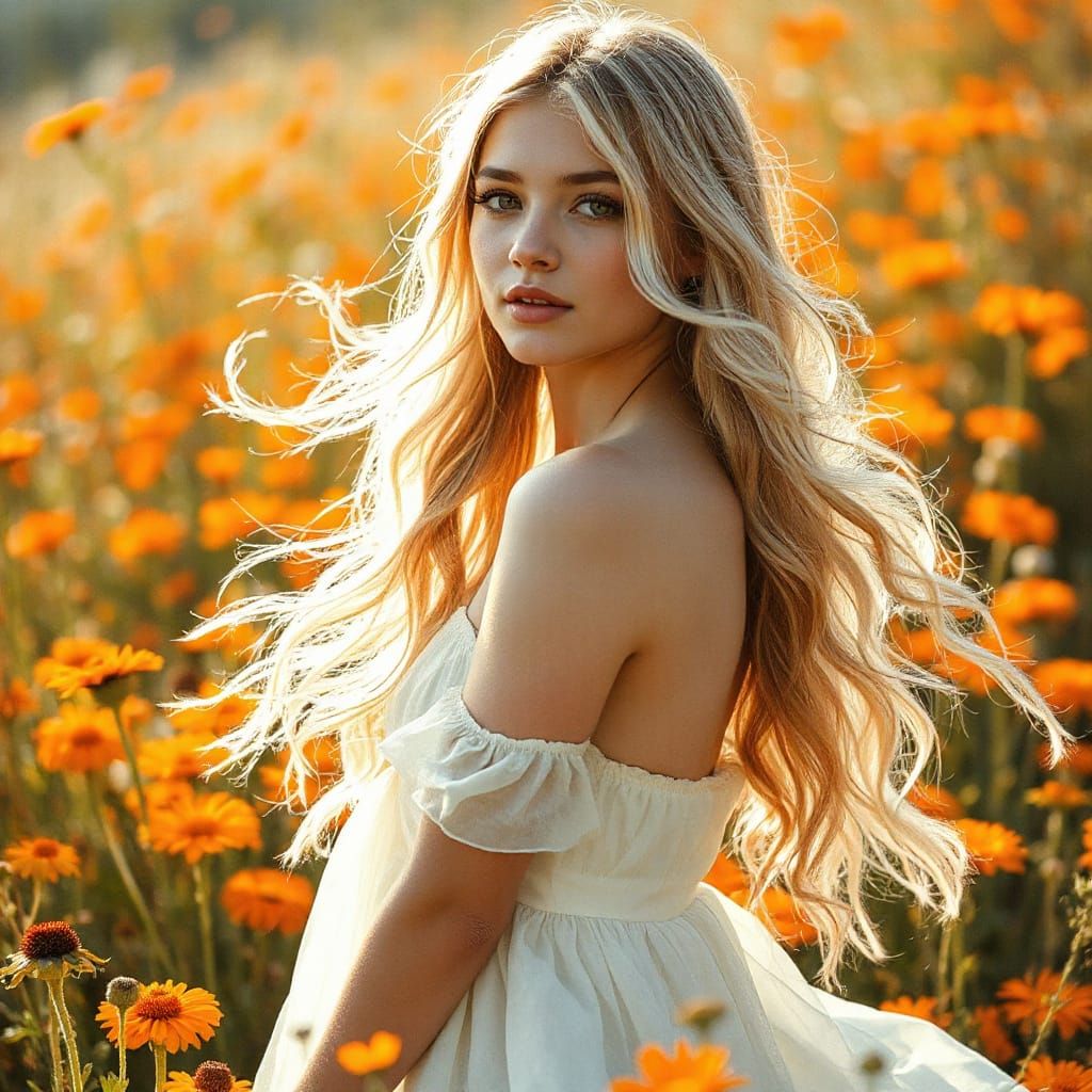 Ethereal Double Exposure Portrait in Watercolor Style