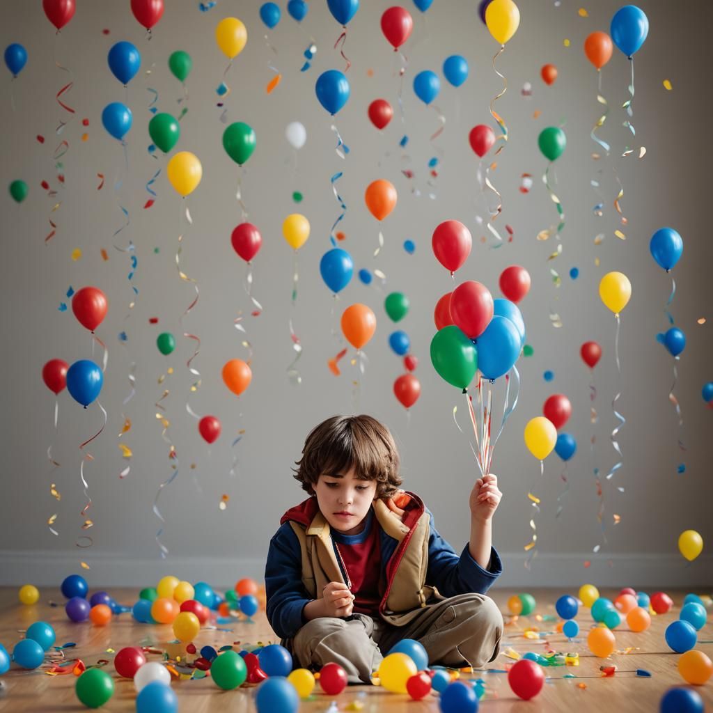 Child with Autism Playing: Conceptual Portrait Photography