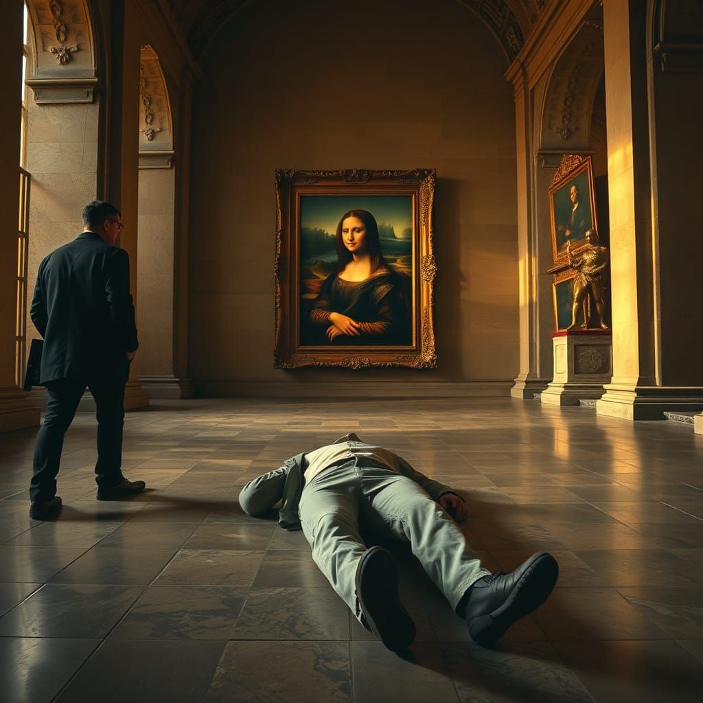Louvre Mystery: Guard Finds Body Before Mona Lisa