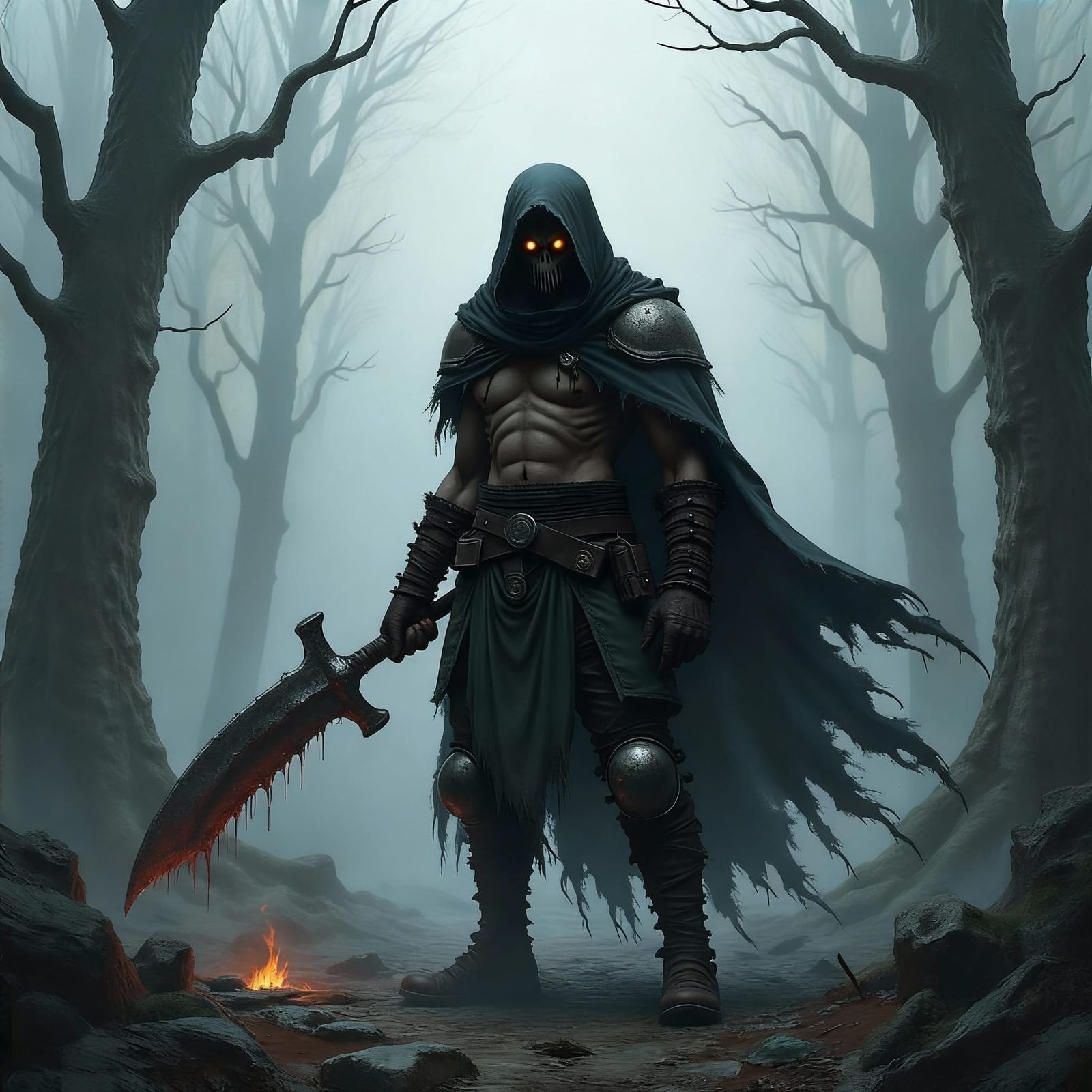 Grimdark Fantasy Landscape in Steven Belledin Style