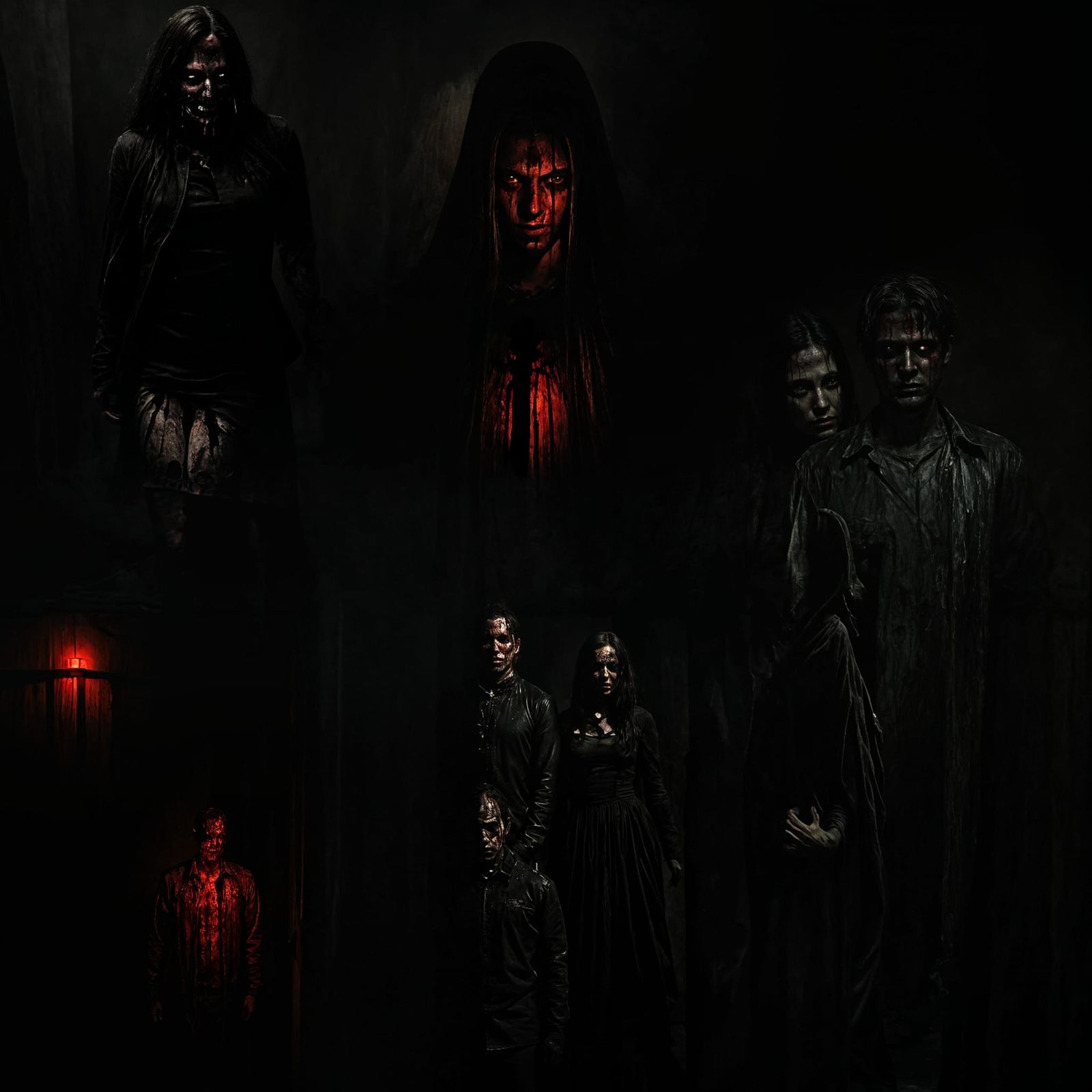 Horror Scene: Man Between Living and Dead Realms