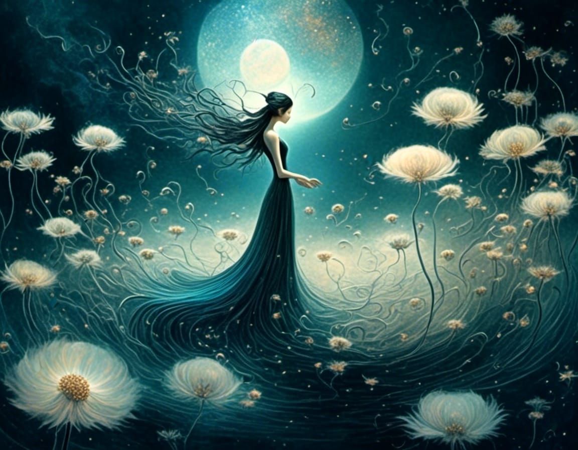 dreamy enchanting lunar lullaby, celestial moon inspired <lo...