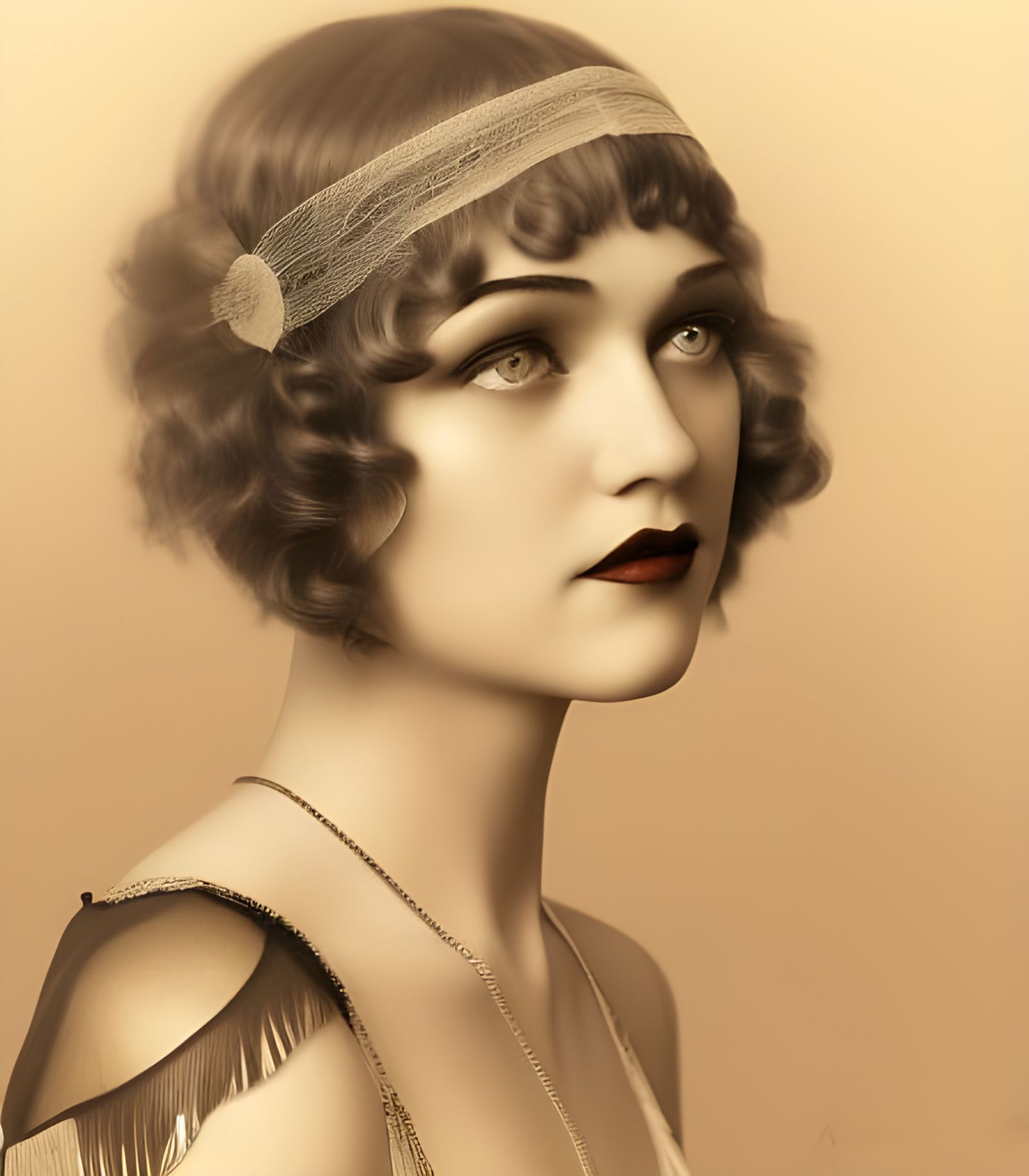 Vintage 1920s Flapper Woman