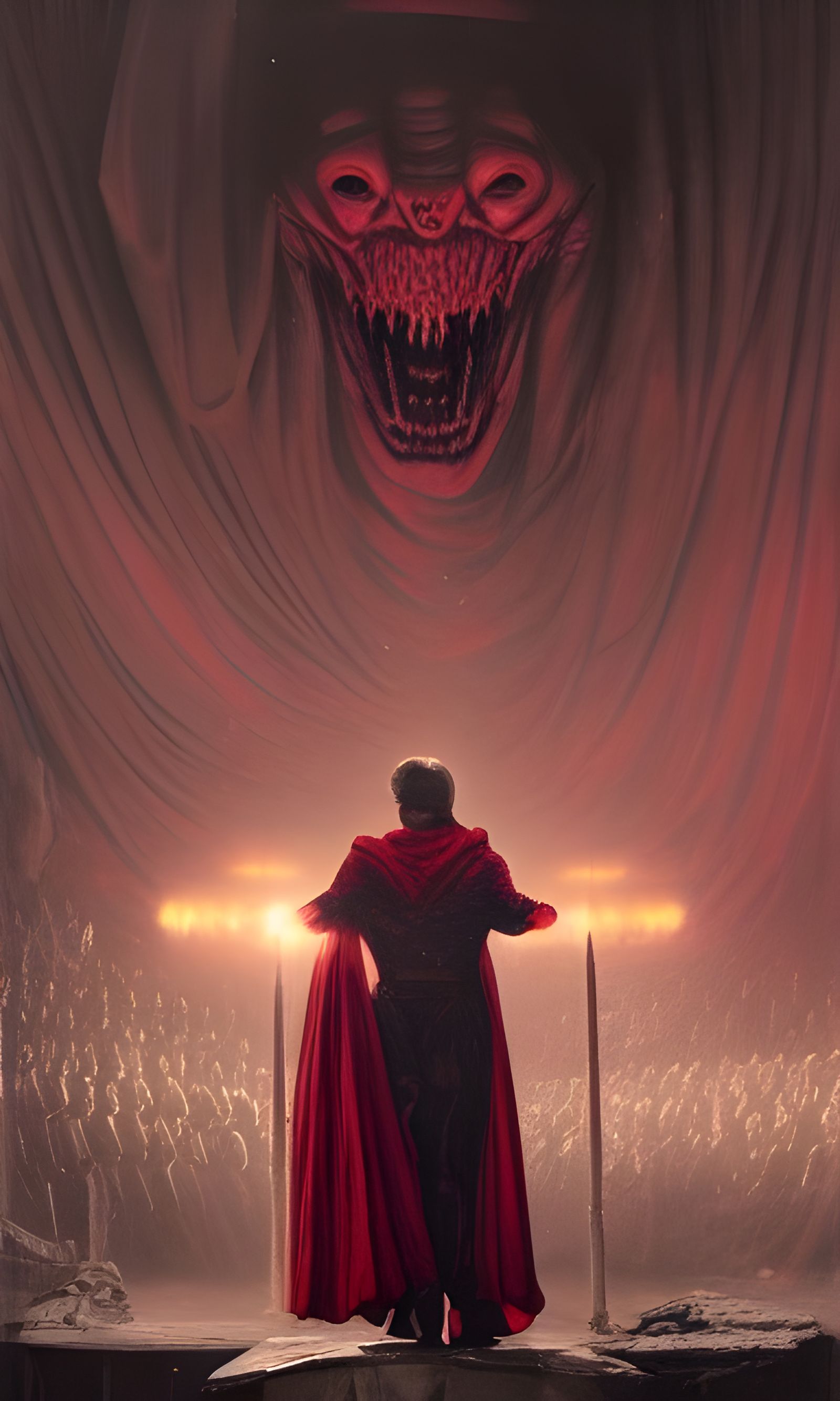 Doom at the Circus in Red Cloak