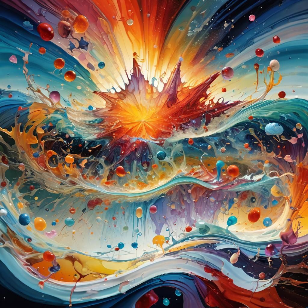 Captivating scene of the transformation of the universe