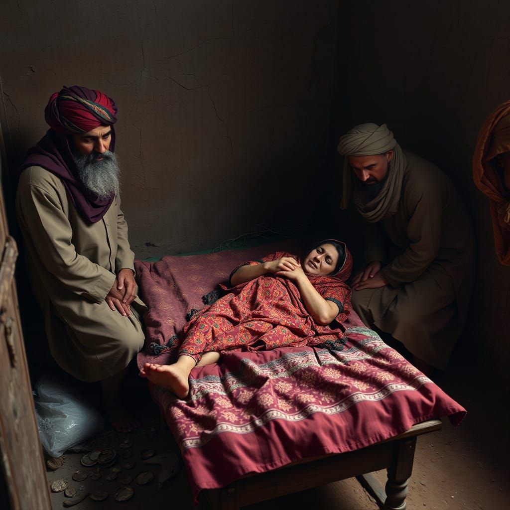 Afghan Woman Gives Birth in Rural Setting, Amidst Medical Un...
