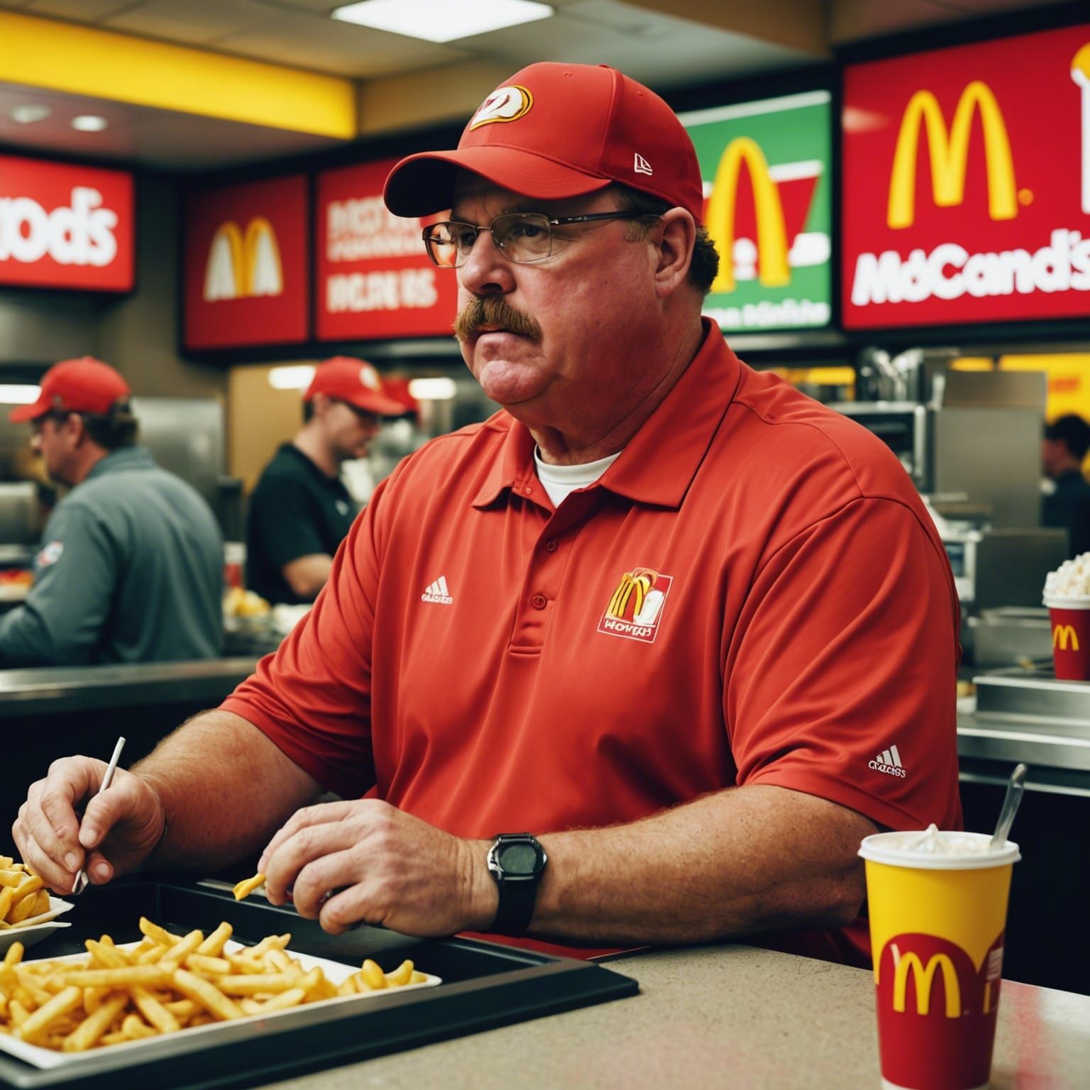 Coach Andy Reid's McDonald's Job
