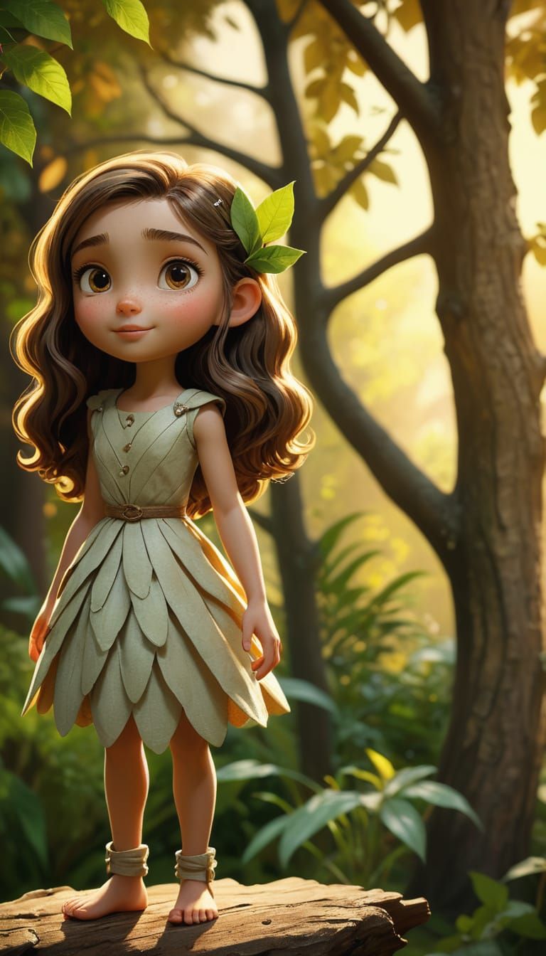 Breathtakingly Realistic Young Girl in a Lush Garden