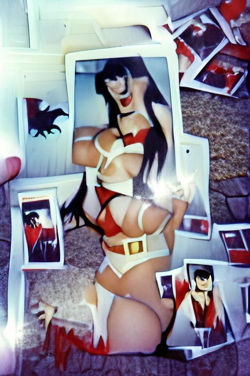 Vampirella Sexy Polaroid: Retro Pin-Up