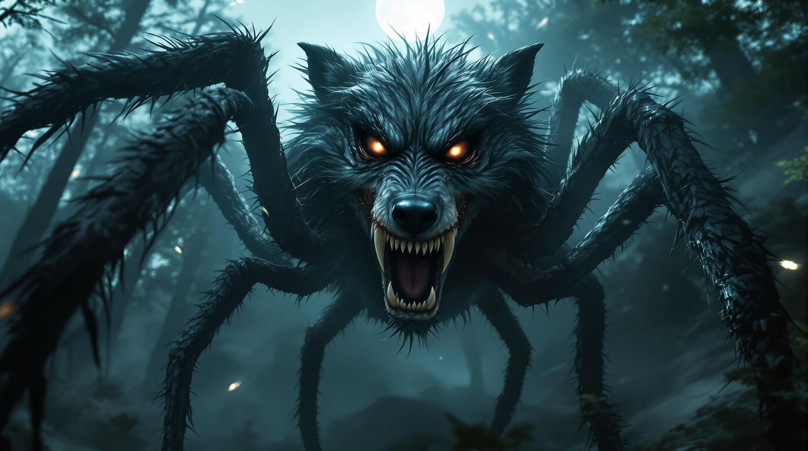 Wolf Spider Abomination Emerges from Dark Mythical Nightmare...