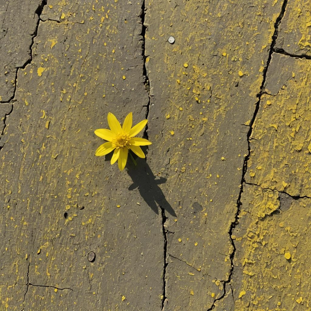 Monochromatic Yellow Abstract Design