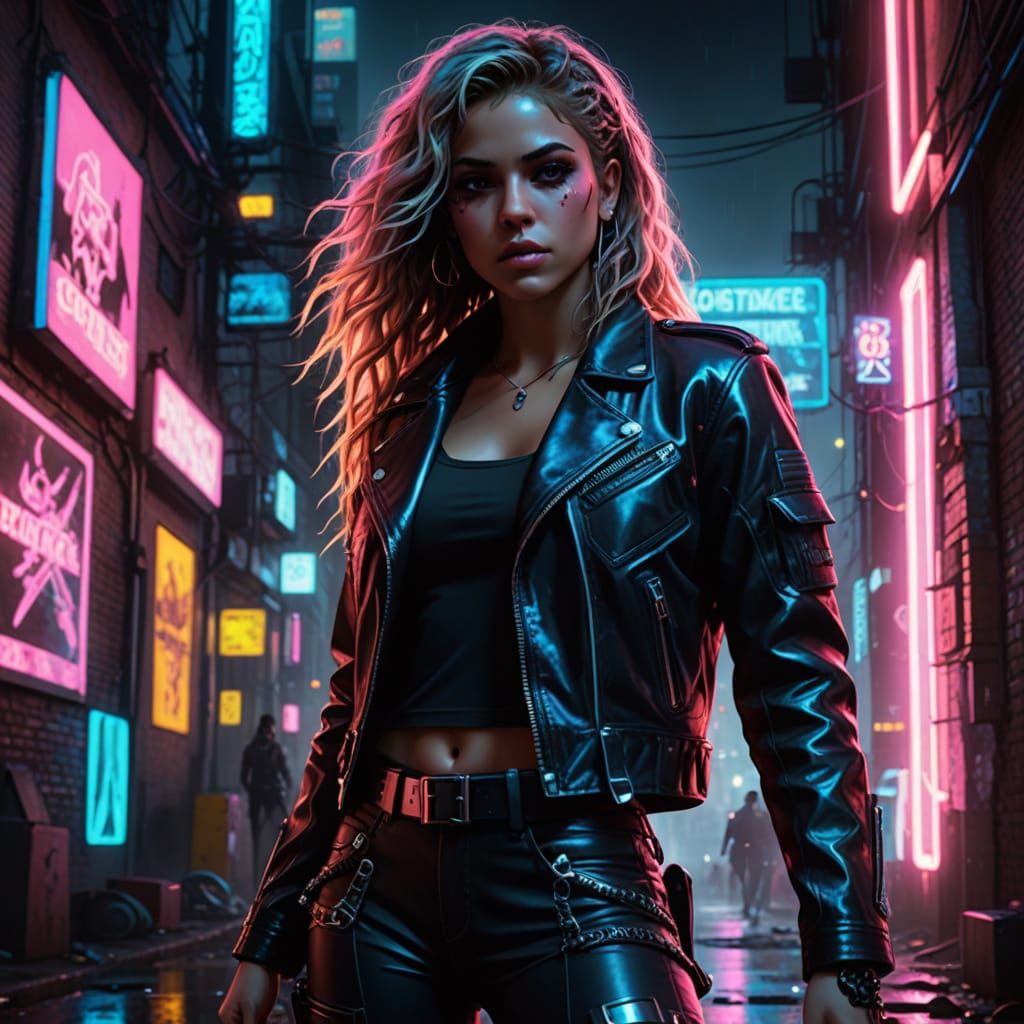 Shakira cyberpunk