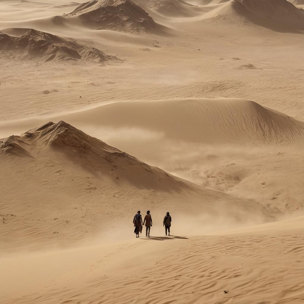 Couple stranded in desert sandstorm
