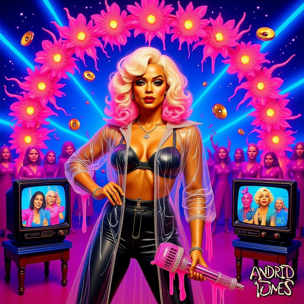 Afro-Cuban Singer in Baroque MTV Style