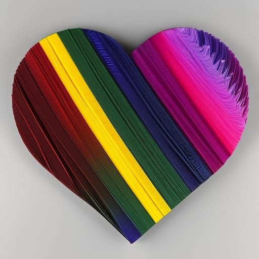 Colorful Splash Art with Quilling and Bismuth Textures