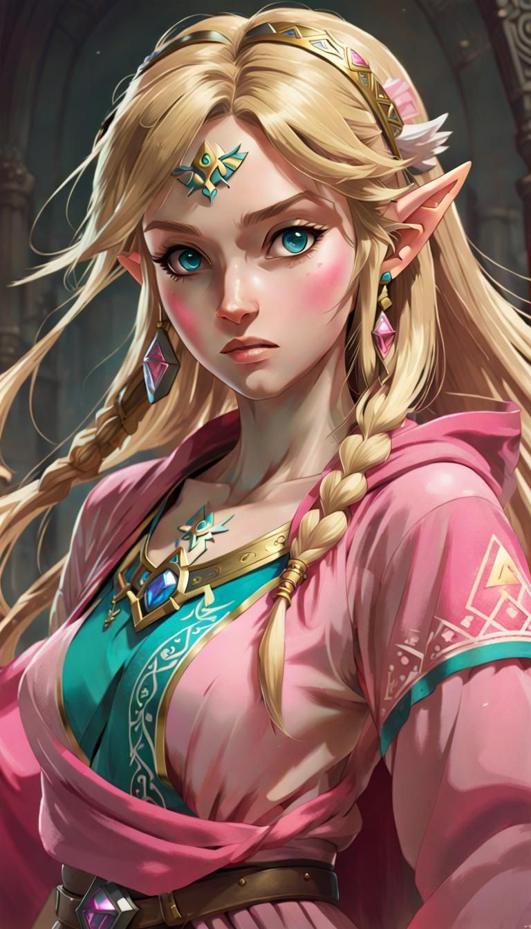 Biopunk Zelda Manga Illustration