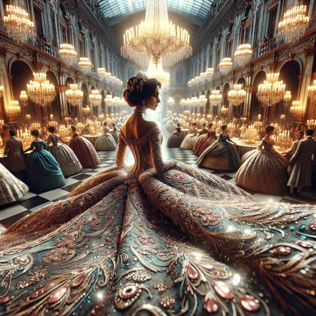 Regency Era South Asian Woman at Ball