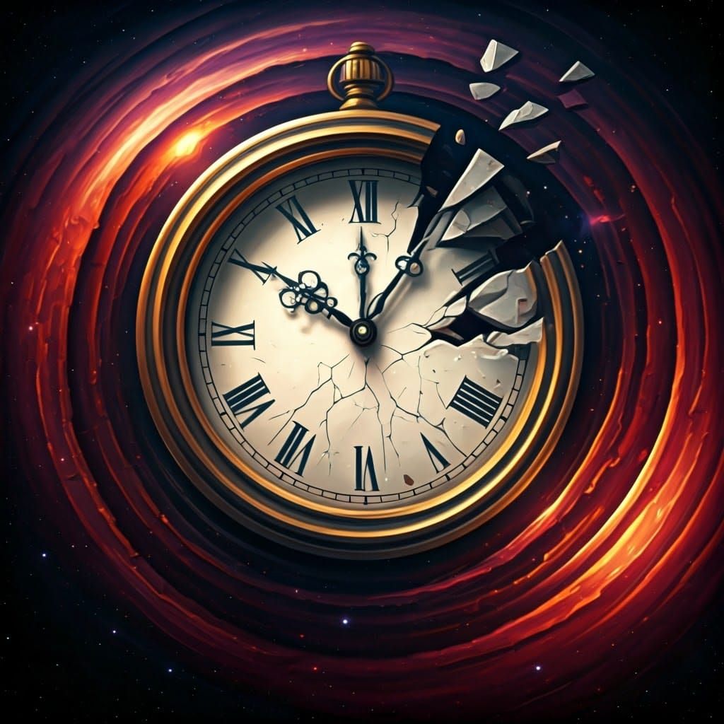 Broken Clock in Space, Old Masters Style