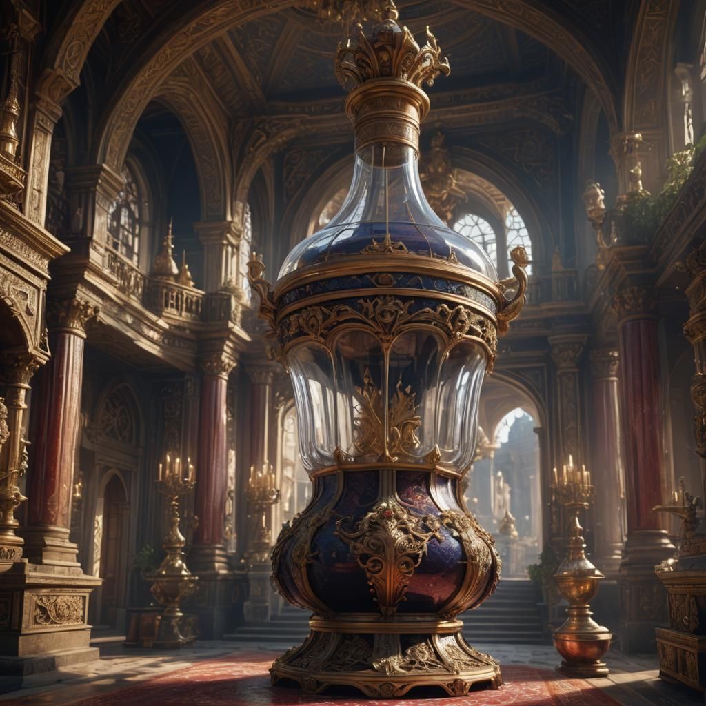 Fantastical Giant Decanter in Royal Palace