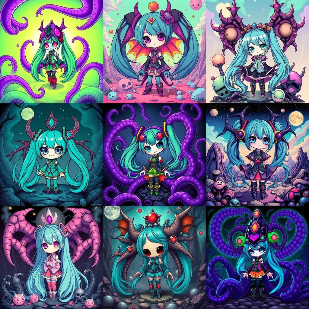 Chibi Eldritch Extraterrestrial Hatsune Miku Behemoth