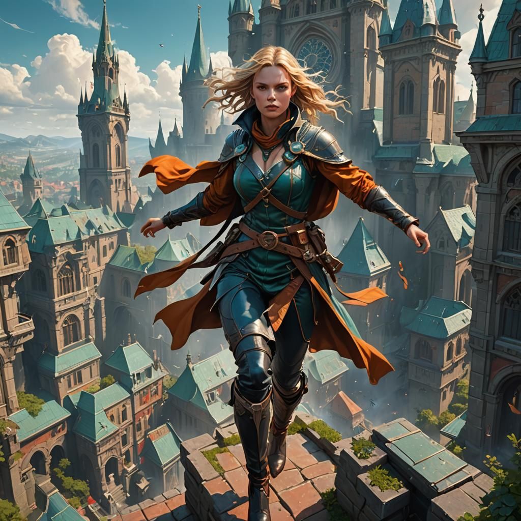 Giantess in Arthurian World: Digital Concept Art