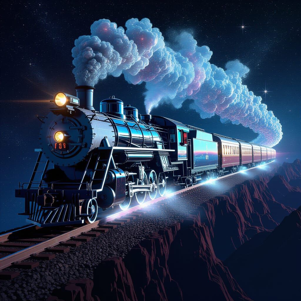Cosmic Train Through Deep Space, Crystal Carriages