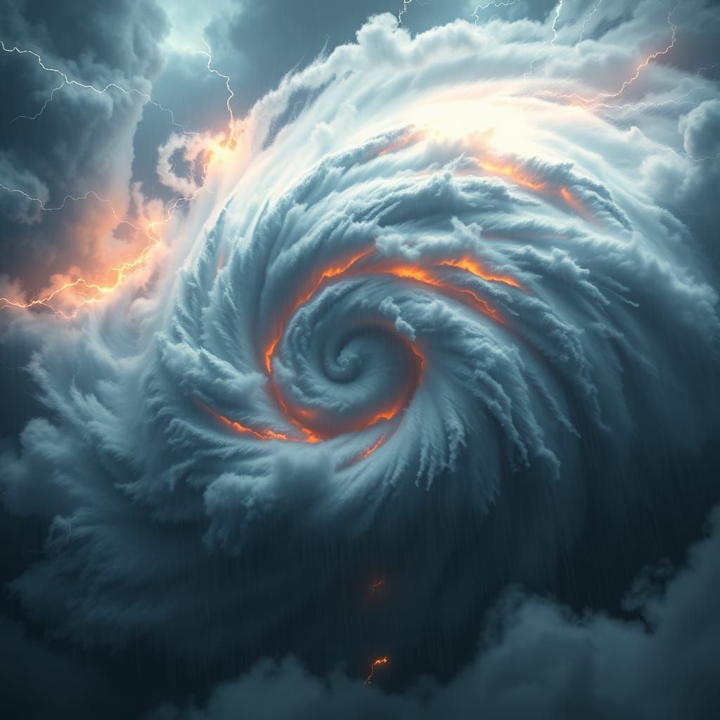 Surreal Category 5 Hurricane in AAA Game Cinematic Style