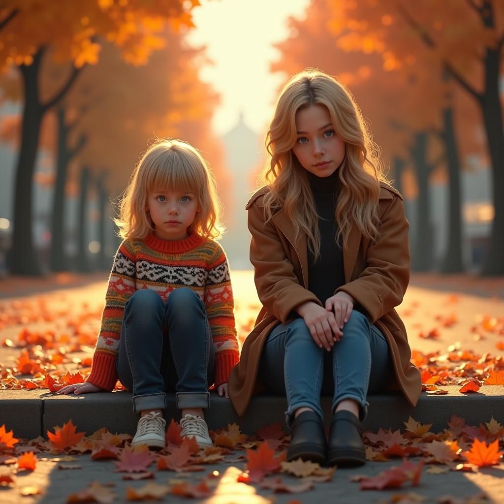 Girls in Autumn Light: A Study in Melancholy