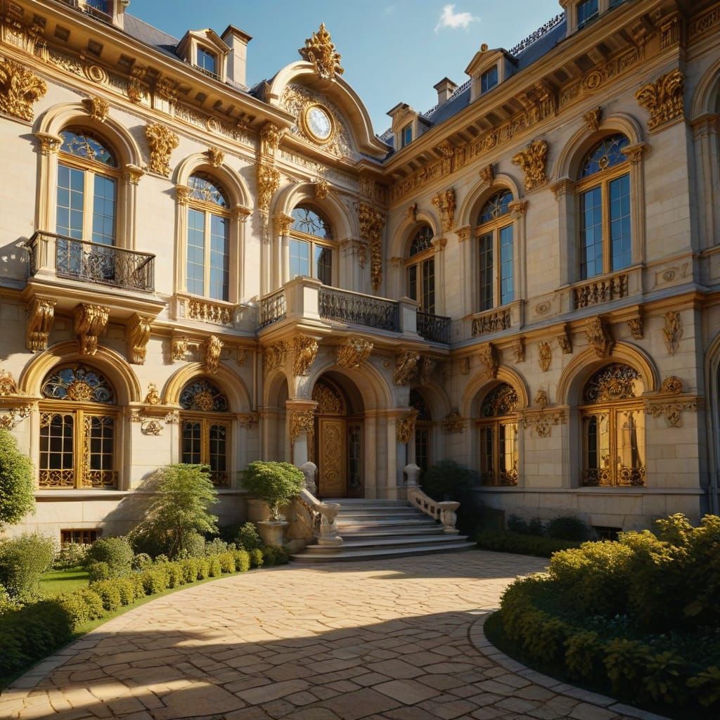 Baroque Chateau in Opulent Splendor