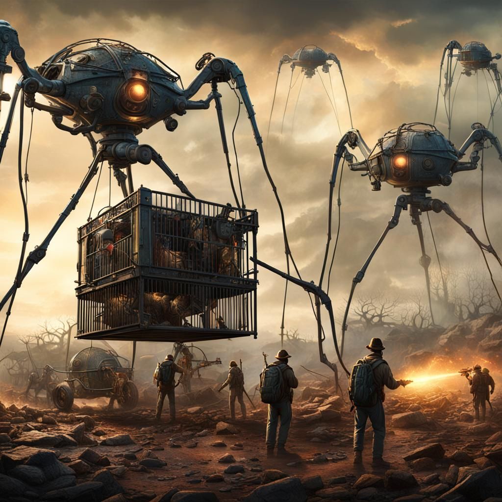 War of the Worlds Tripod Harvester Concept Art