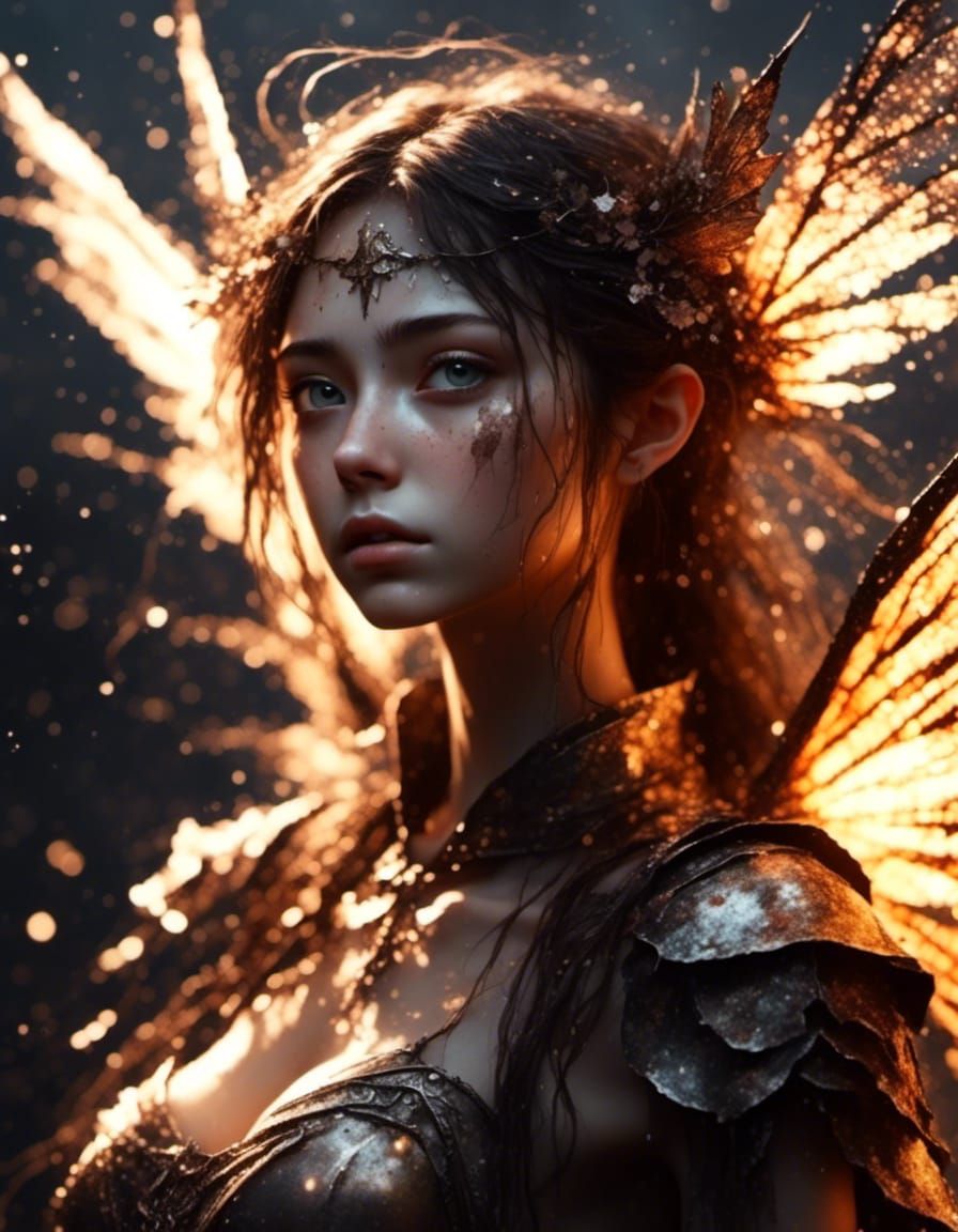 Crying Fairy Knight on Desolate Battlefield