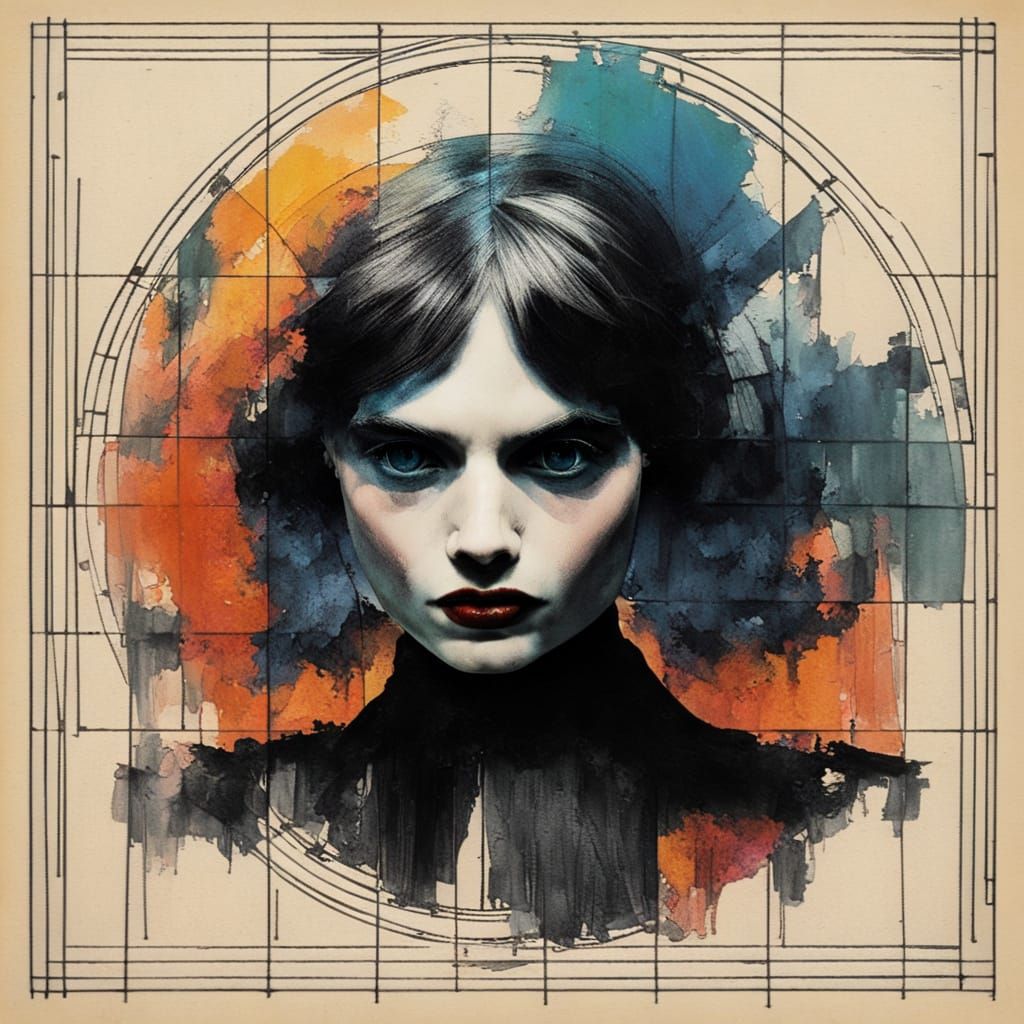 Hollywood Star Lost in Surreal Stained Delirium