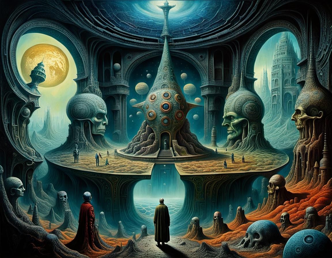 Surreal Bogomil World in Magic Realism Style