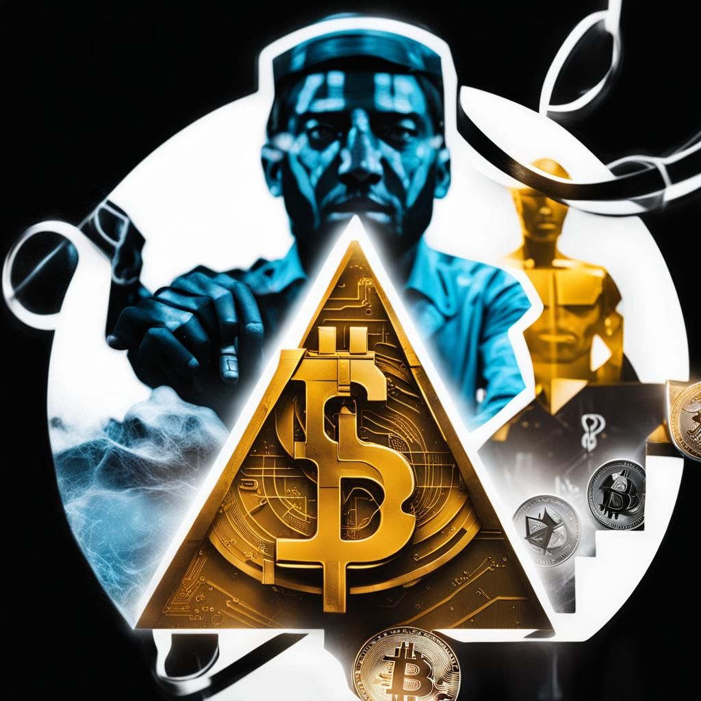 Dynamic Crypto Culture Collage in Digital Art Style