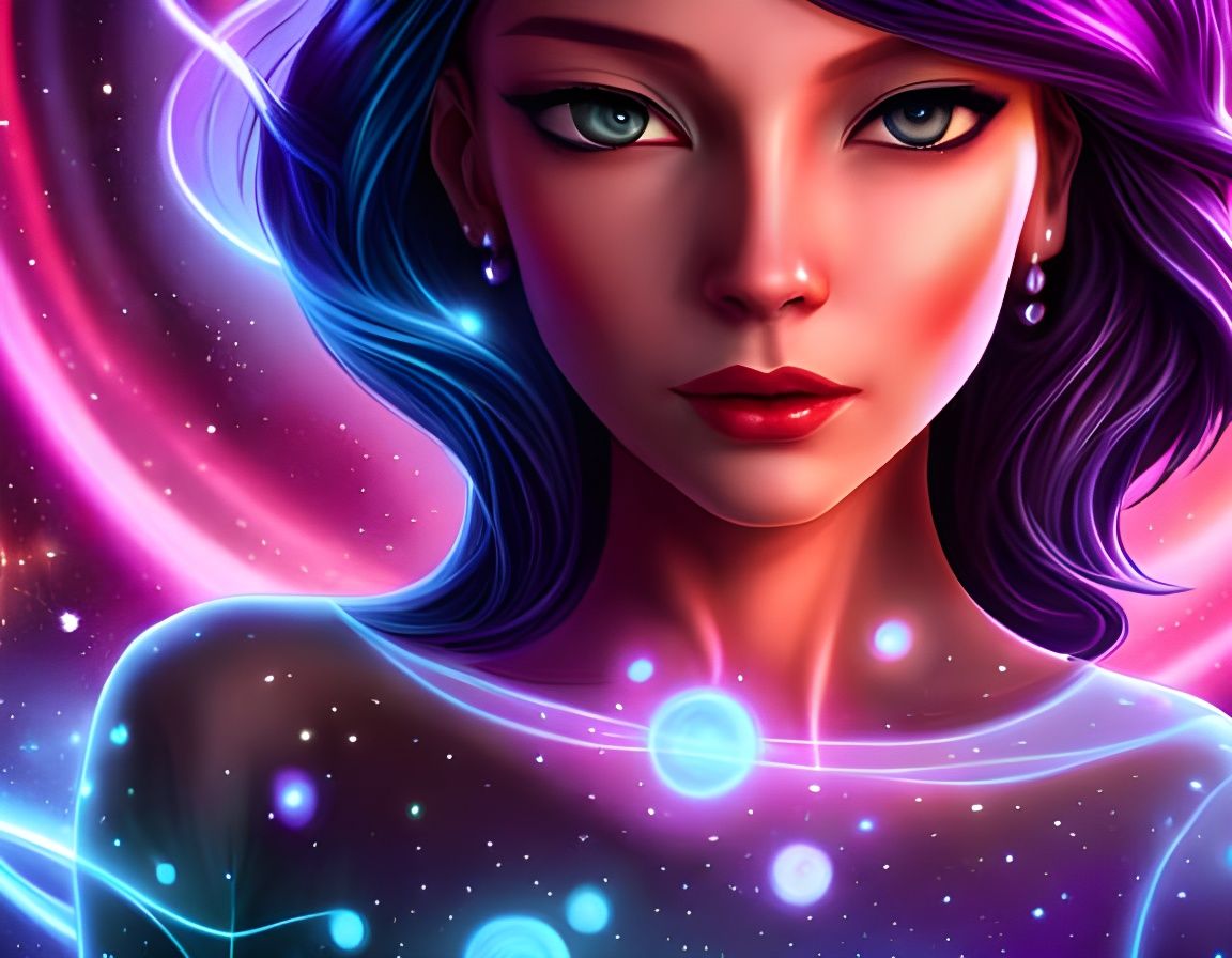 Alien portrait, Celestial cafe