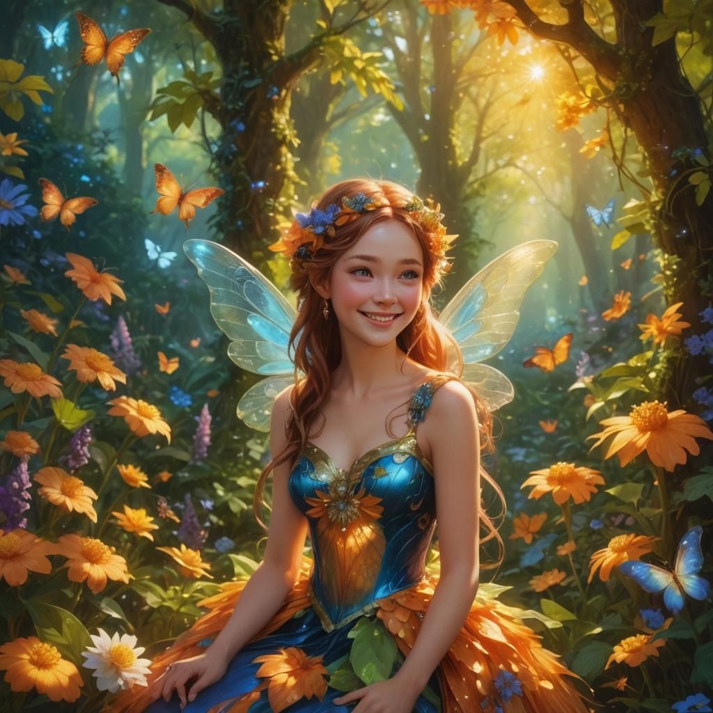 Golden Hour Fairy, she's only awake for 2 hours a day. Sunri...