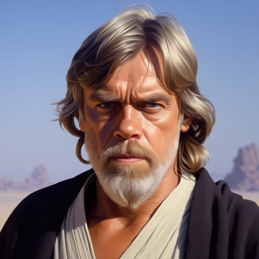 Venerable Jedi Master Portrait in Earth Tones