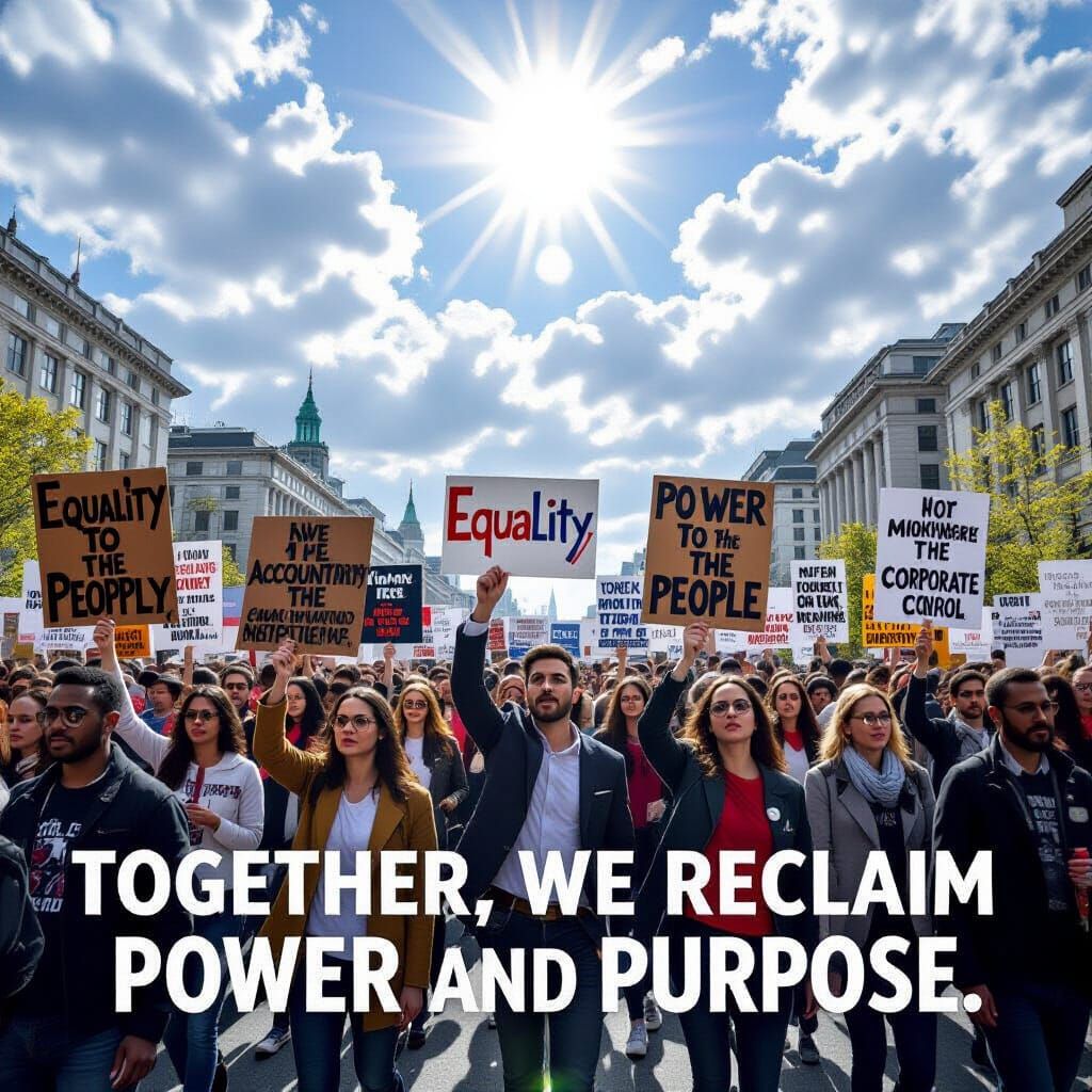 United Protest Poster: Join the Movement for Change