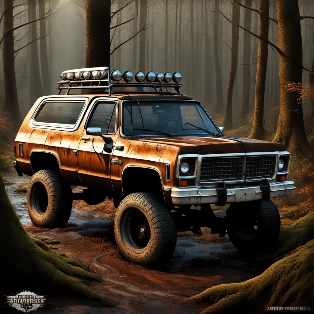 Apocalyptic 1975 K5 Blazer Chase Scene