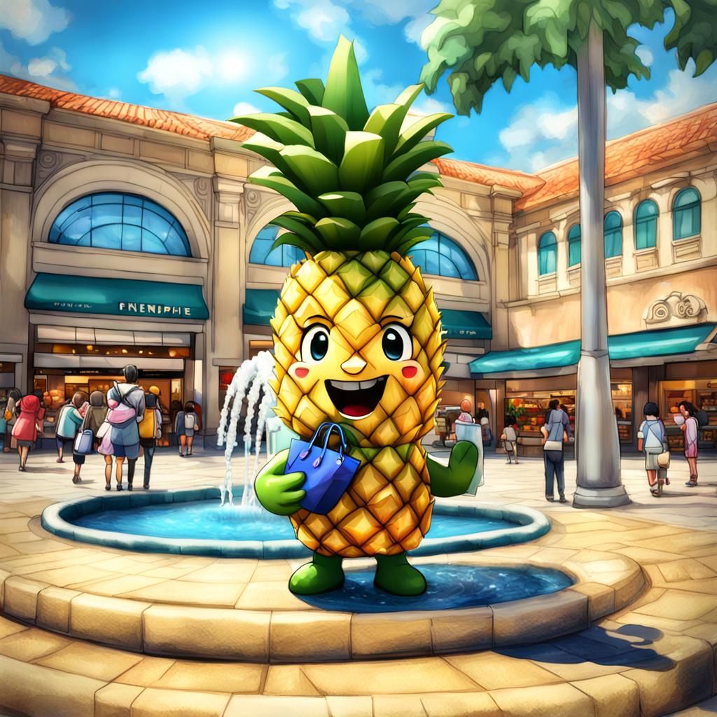 Shy Chibi Pineapple Tries to Make Friends
