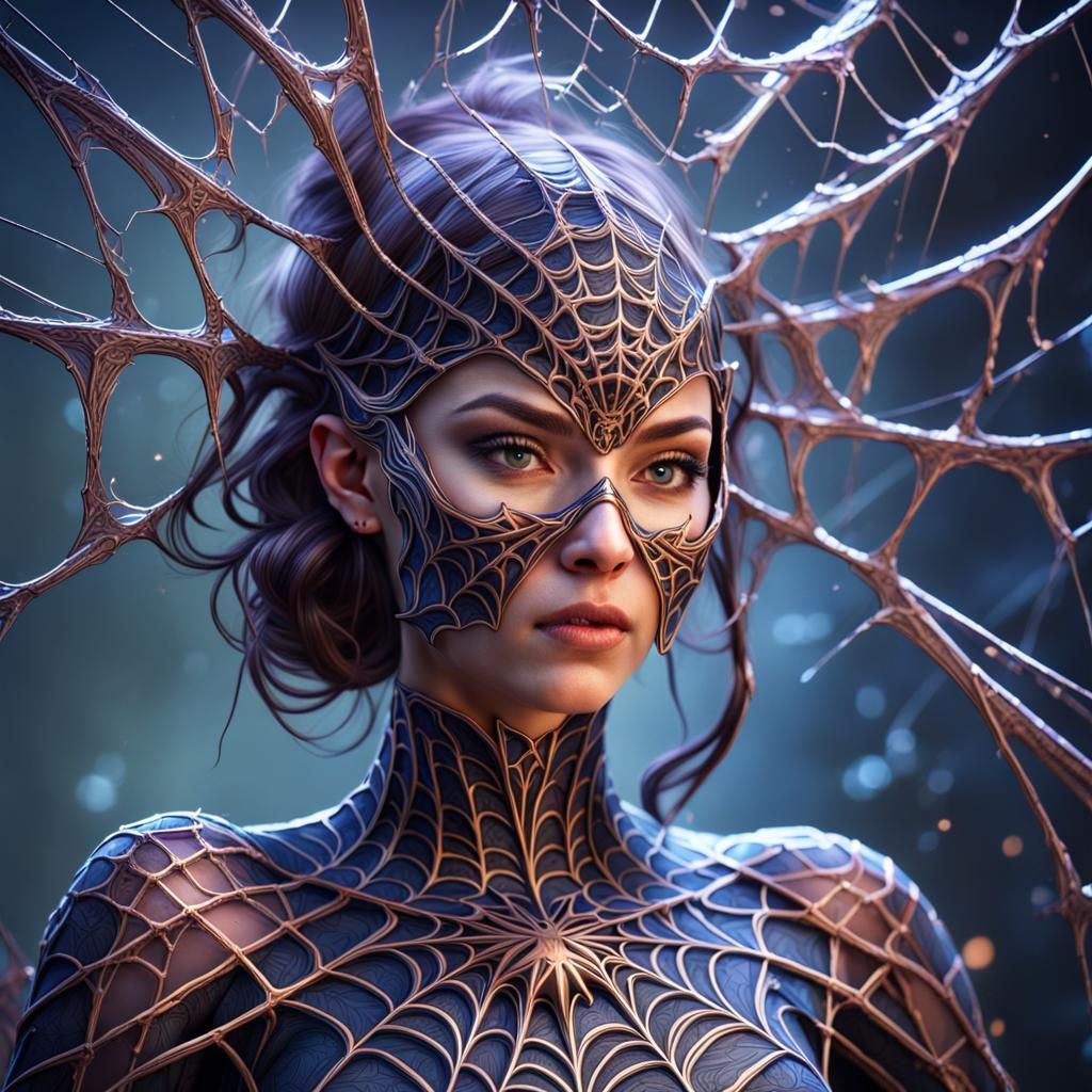 Spider Goddess Avatar in Detailed Digital Painting