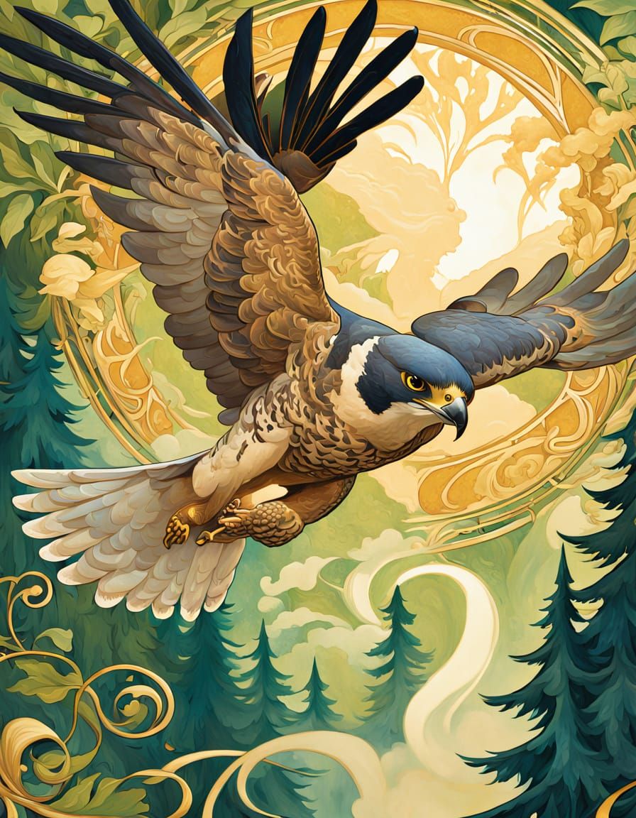 - [ The Falcon, Spirit of the Messenger and my personal totem ] -